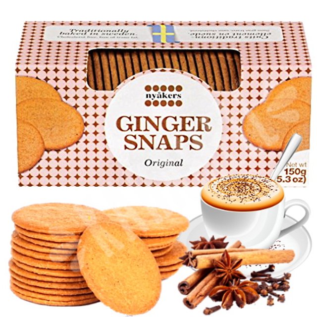 Ginger Snaps Original - Biscoitos Nyakers - Importado Suécia