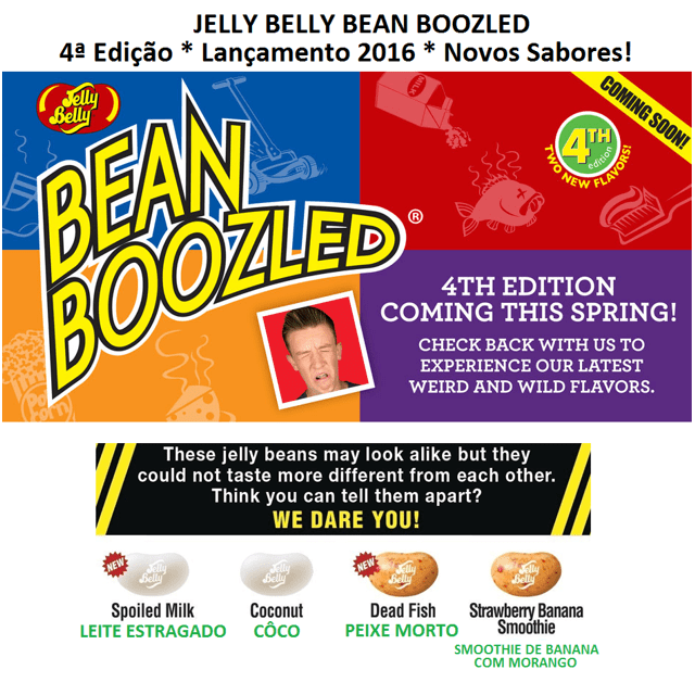 6x Roletas Desafio Jelly Belly BeanBoozled Spinner - 99g cada
