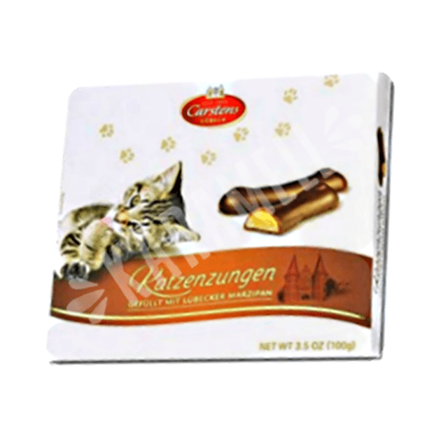 Chocolate Lingua de gato Marzipan - Importado da Alemanha
