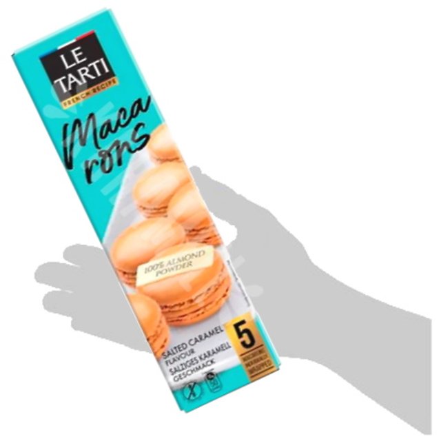 Macarons Salted Caramel - Biscoito Le Tarti - Importado Rússia