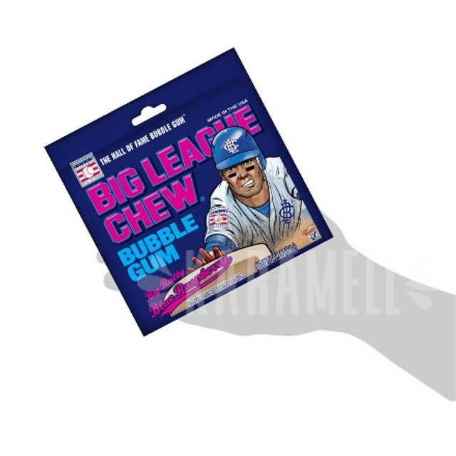 Chicletes Big League Chew - Blue Raspberry - Importado USA