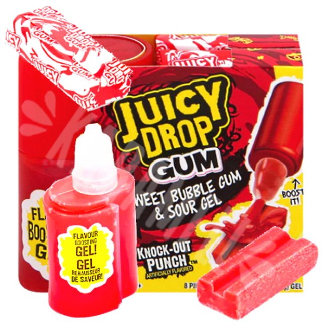 Chiclete Juicy Drop Bubble Gum - Knock Out Punch - Importado