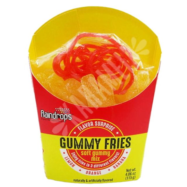 Balas Raindrops Gummy Fries Flavor Surprise - Importado Holanda
