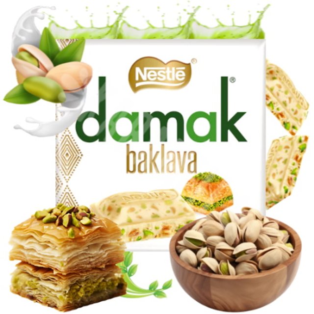 Chocolate Branco Damak Baklava - Nestlé - Importado Turquia