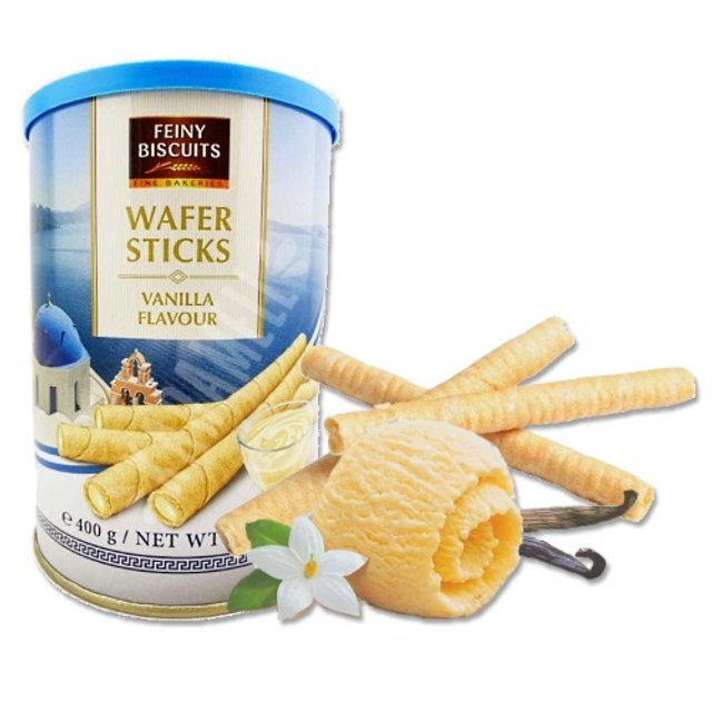 Biscoito Feiny Wafer Sticks - Vanilla Flavour - Áustria