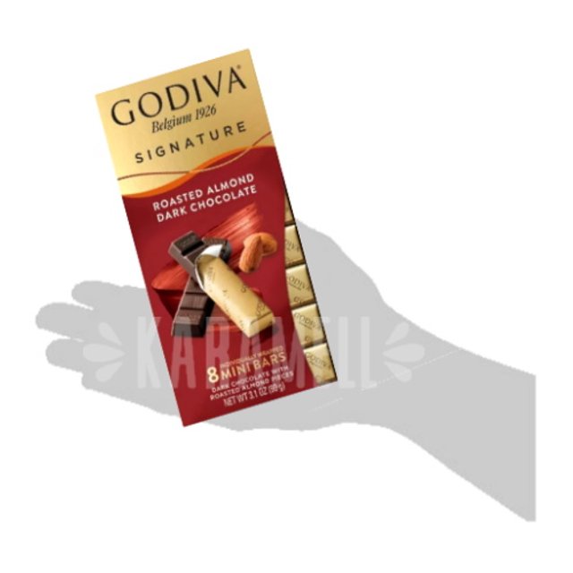 Chocolate Signature Dark Roasted Almond - Godiva - Importado Alemanha 