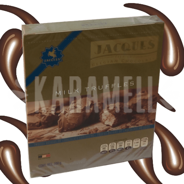 Chocolate Belga Jacques Premium - Milk Truffles - Importado da Bélgica