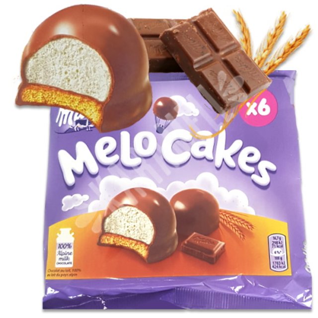 Biscoito Milka Mellow Cakes com Recheio Marshmallow - Polônia
