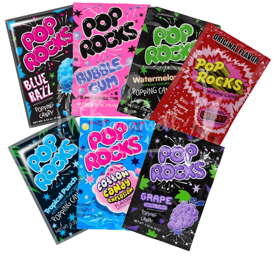 KIT Pop Rocks - 7 Sabores - Balas Explodem Na Boca | Karamell Store