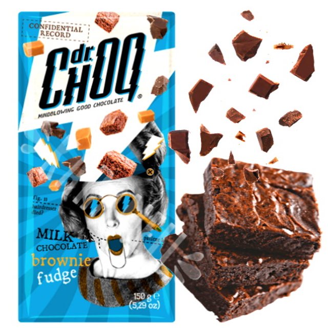 Milk Chocolate Brownie Fudge - dr Choq - Importado Bélgica