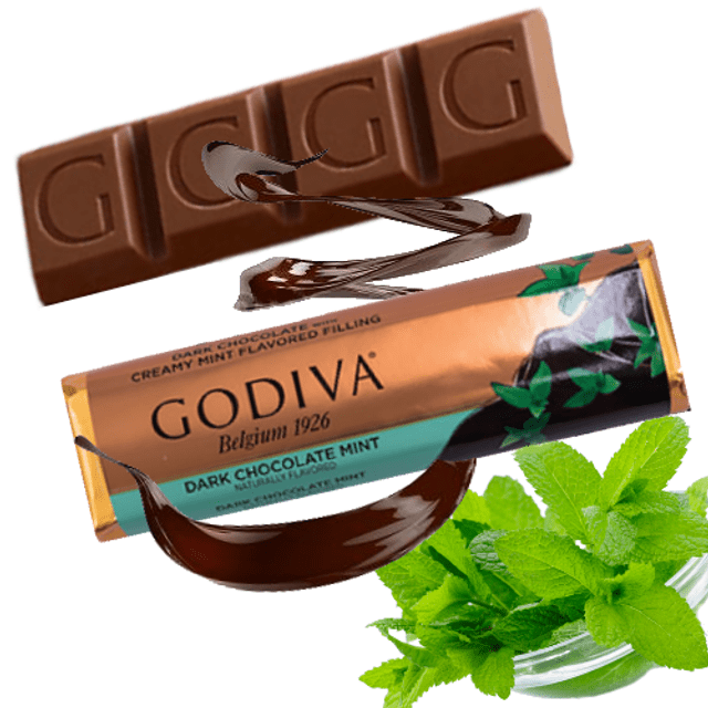 Godiva Dark Mint Chocolate - Chocolate Amargo & Menta - Importado da Bélgica
