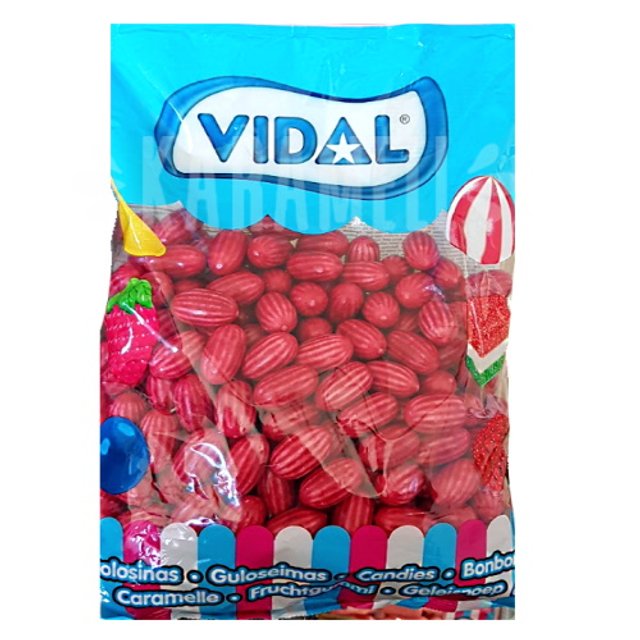 Chicletes Melones Rojos sabor Fresas Ácidas Vidal -  Espanha