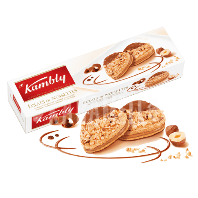 Biscoitos Kambly de Merengue com Avelãs e Chocolate - Alemanha