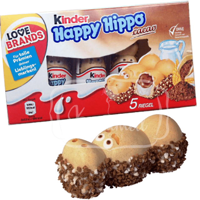 Kinder Happy Hippo - 5 Unidades - Chocolate Importado da Alemanhã