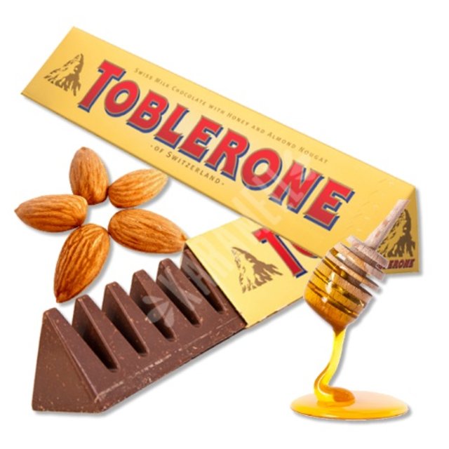 Chocolate Toblerone Honey & Almond Nougat 100g - Importado Suiça