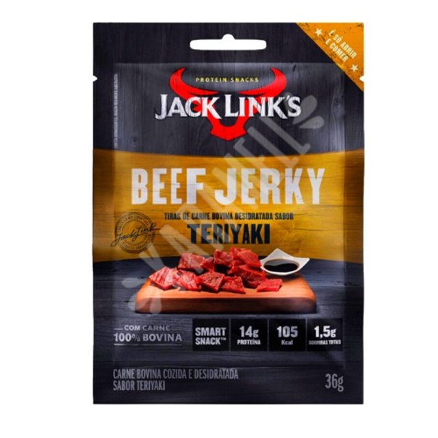 Tiras de Carne Bovina Jack Link's - Sabor Teriyaki - Beef Jerky