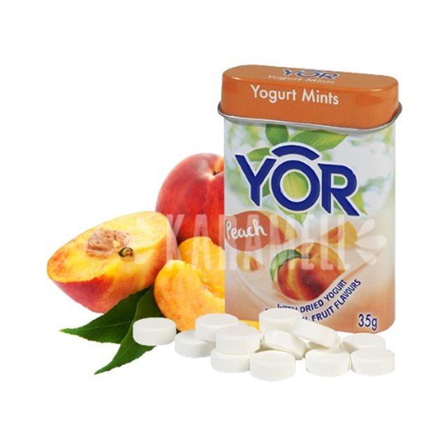 Balas YOR Yogurt Mints Peach - Importado