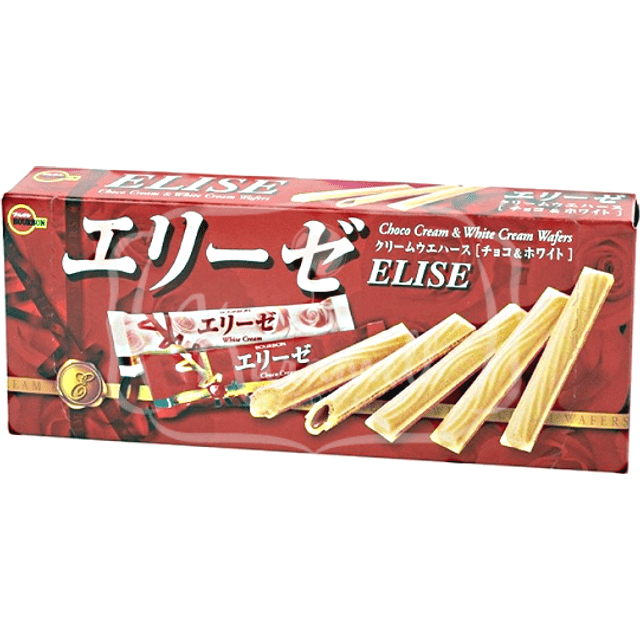 Bourbon Choco Cream & White Cream Wafers - Importado do Japão