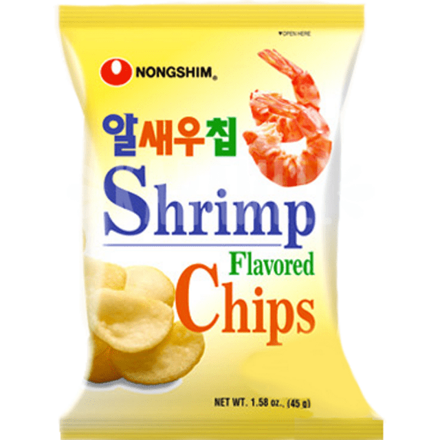Salgadinho sabor Camarão - Nongshim Shrimp 45g - Importado da Coreia