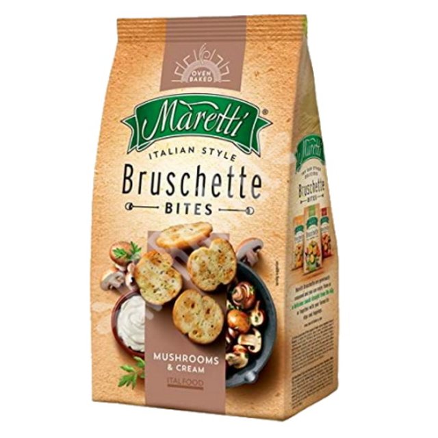 Torradinhas Bruschette Cogumelos e Creme - Maretti - Bulgária