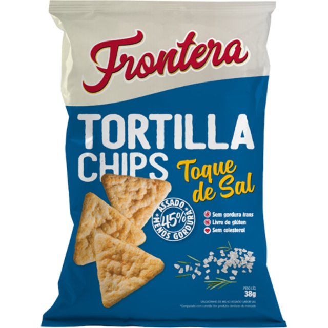 Salgadinhos Tortilla Chips sabor Toque de Sal - Frontera