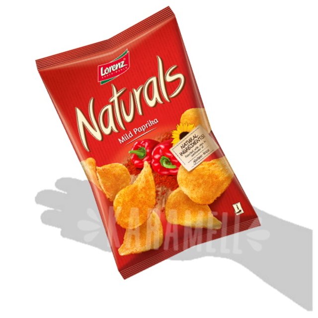 Batata Naturals Mild Paprika Chips - Lorenz - Importado Alemanha