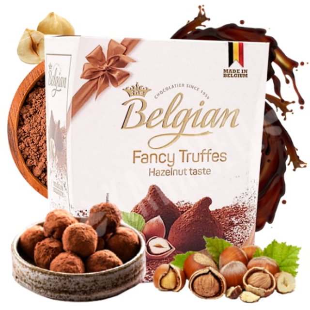 Chocolate Truffes Hazelnut - Belgian - Importado Belgica