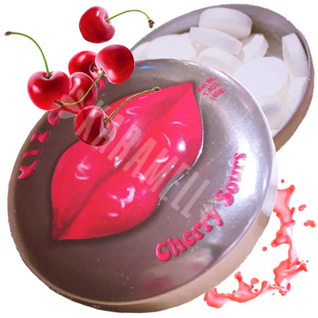 Balas Kizandy Cherry Sours - Sabor Cereja - Importado EUA