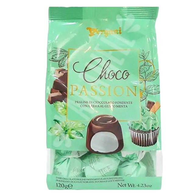 Bombom Choco Passion Sabor Menta Vergani - Dark Chocolate - Itália