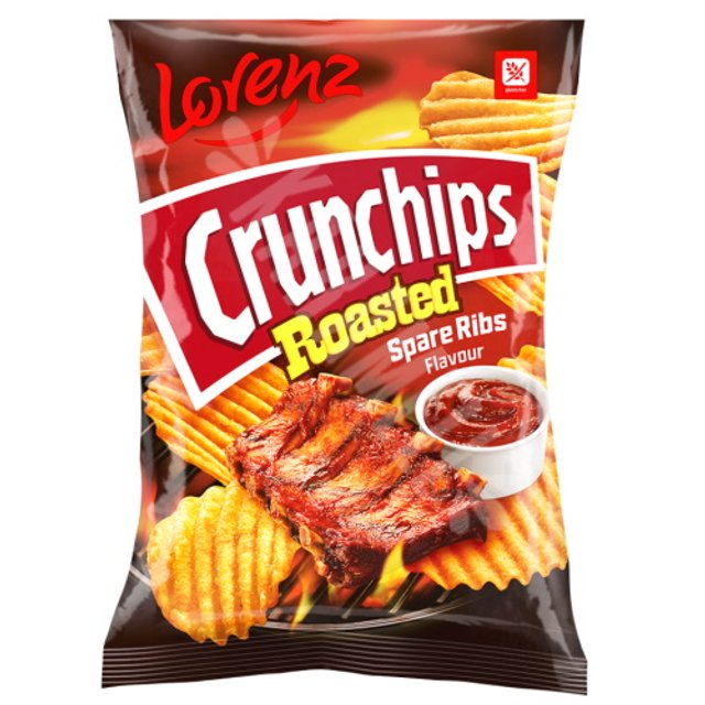 Salgadinhos Batata Crunchips Roasted Spare Ribs - Importado Alemanha