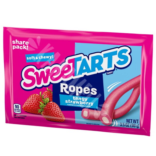 Balas Sweet Tarts Ropes Tangy Strawberry - Importado EUA