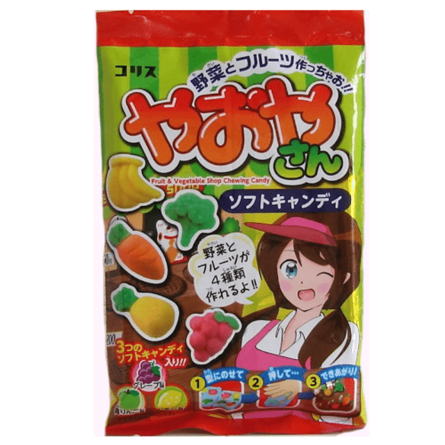 Yaoyasan Soft Candy Fruits & Vegetables - DIY - Bala Gummy de Frutas