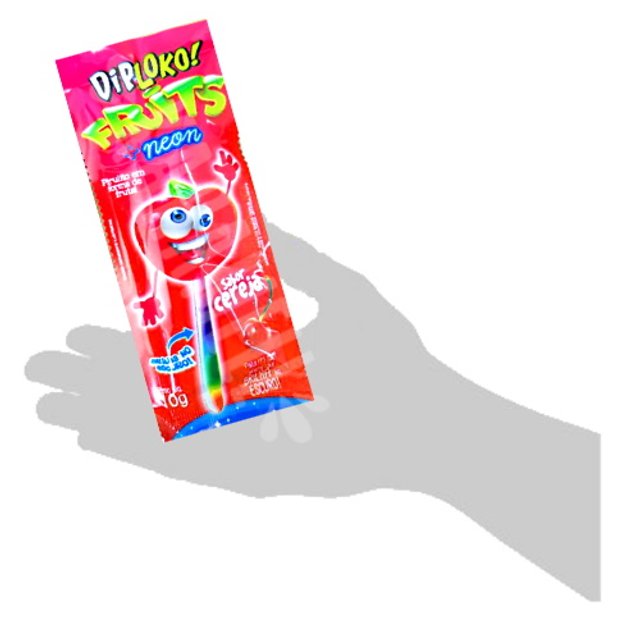 Pirulito Fruits Neon Sabor Cereja - Dip Loko - Importado | Karamell Store