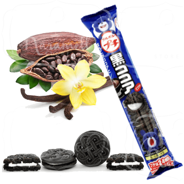Bourbon Petit Kuro Coca - Biscoitos Chocolate & Baunilha - Importado do Japão