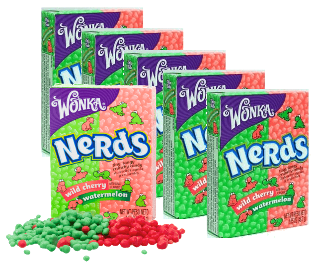 Wonka Nerds Wild Cherry & Watermellon - ATACADO 6X - Importado USA