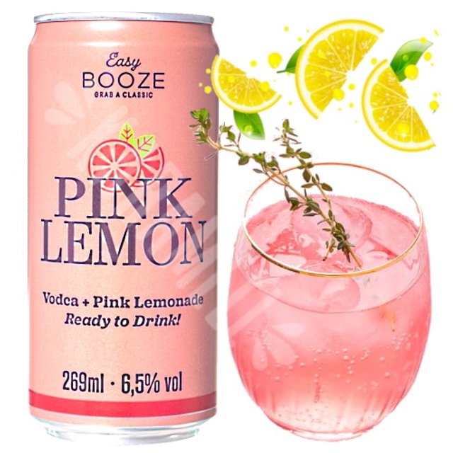 Bebida Drink Pink Lemon Vodca - Easy Booze