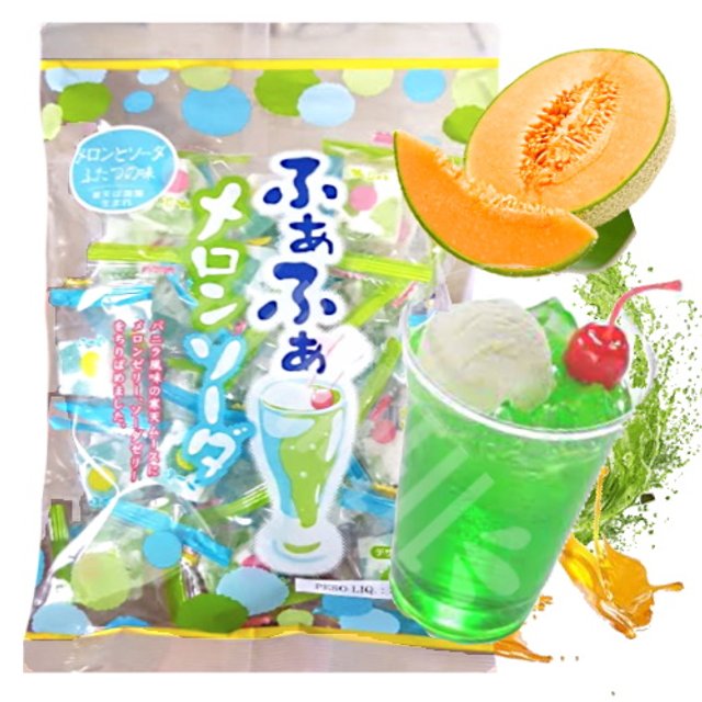 Tsuyamaya Fuwa Fuwa Melon Soda - Tipo Marshmallow - Japão