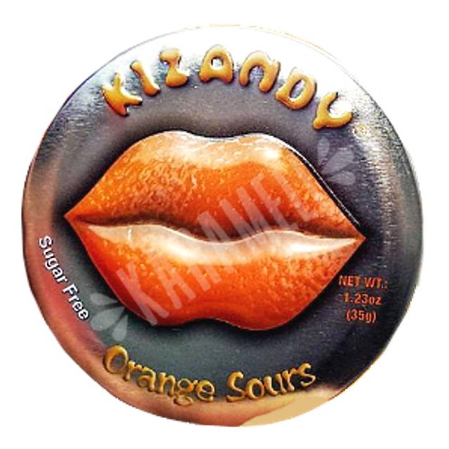 Balas Kizandy Orange Sours - Sabor Laranja - Importado EUA