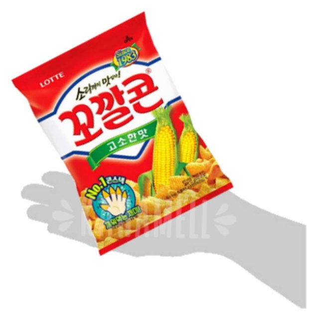 Salgadinho de Milho Crocante Corn Chips - Lotte - Coréia
