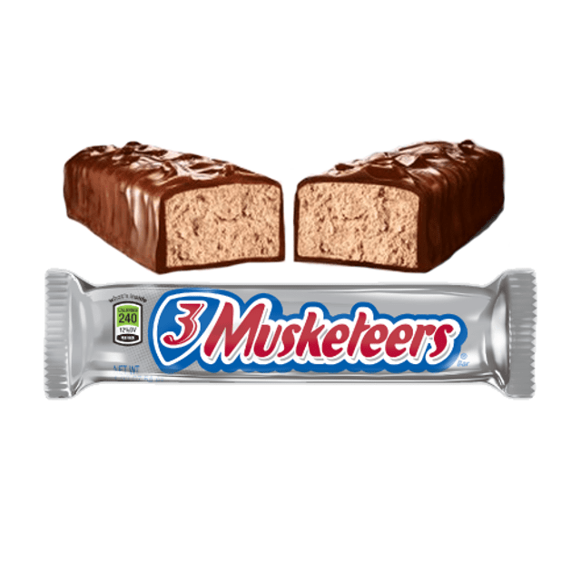 Doces Importados dos EUA - 3 Musketeers Chocolate Bar