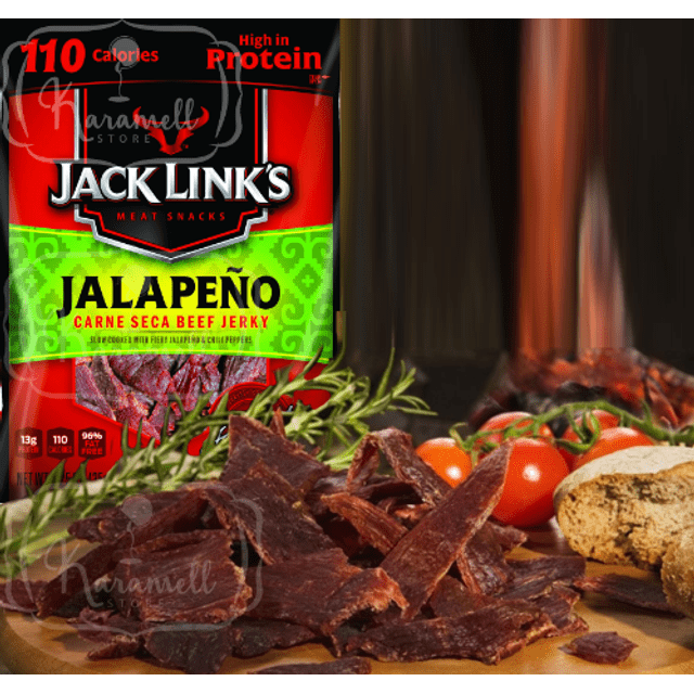 Jack Link's Jalapeño - Snack de Carne Com Pimenta - 35g - Importado EUA