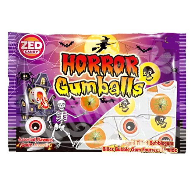 Chicletes Horror Gumballs Zed Candy - Importado