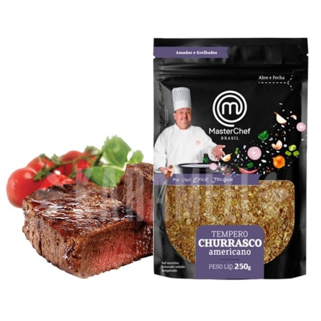Tempero Churrasco Americano 250g - Master Chef Brasil
