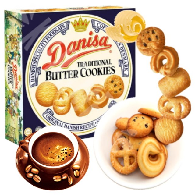 Butter Cookies Danisa - Biscoitos Finos Amanteigados - Importado