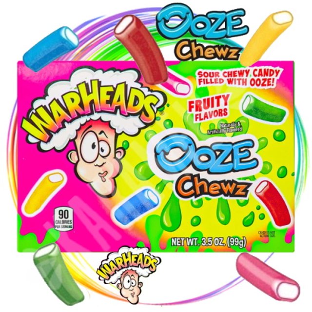 Ooze Chewz Sour Warheads 99g - Gomas Frutadas - México 
