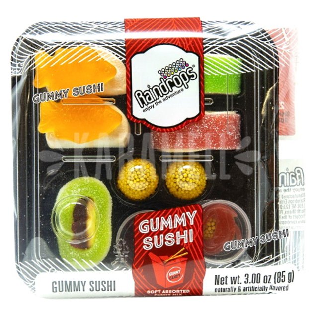 Balas Raindrops Gummy Sushi Soft Candy Mix - Importado Holanda