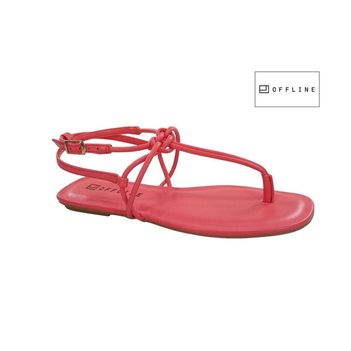 Sandalia Rasteira Off Line Menta/menta Feminino 5472-22068