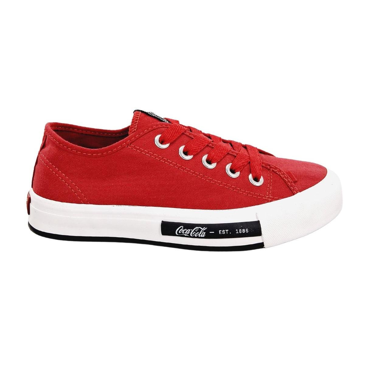 Tenis coca best sale cola vermelho feminino