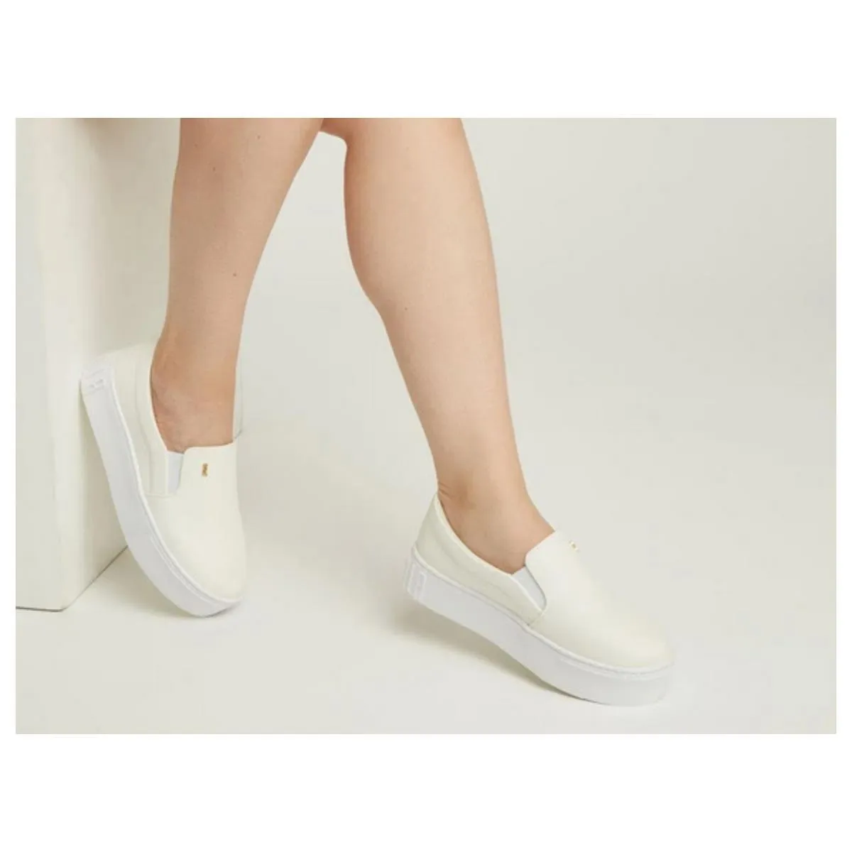 Tênis Slip On TÃªnis Branco Santa Lolla Tênis Branco Santa Lolla