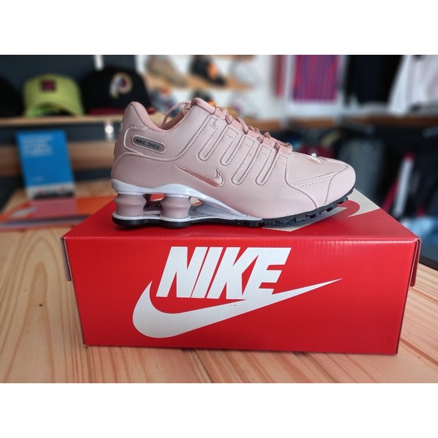 nike shox nz feminino branco com rosa